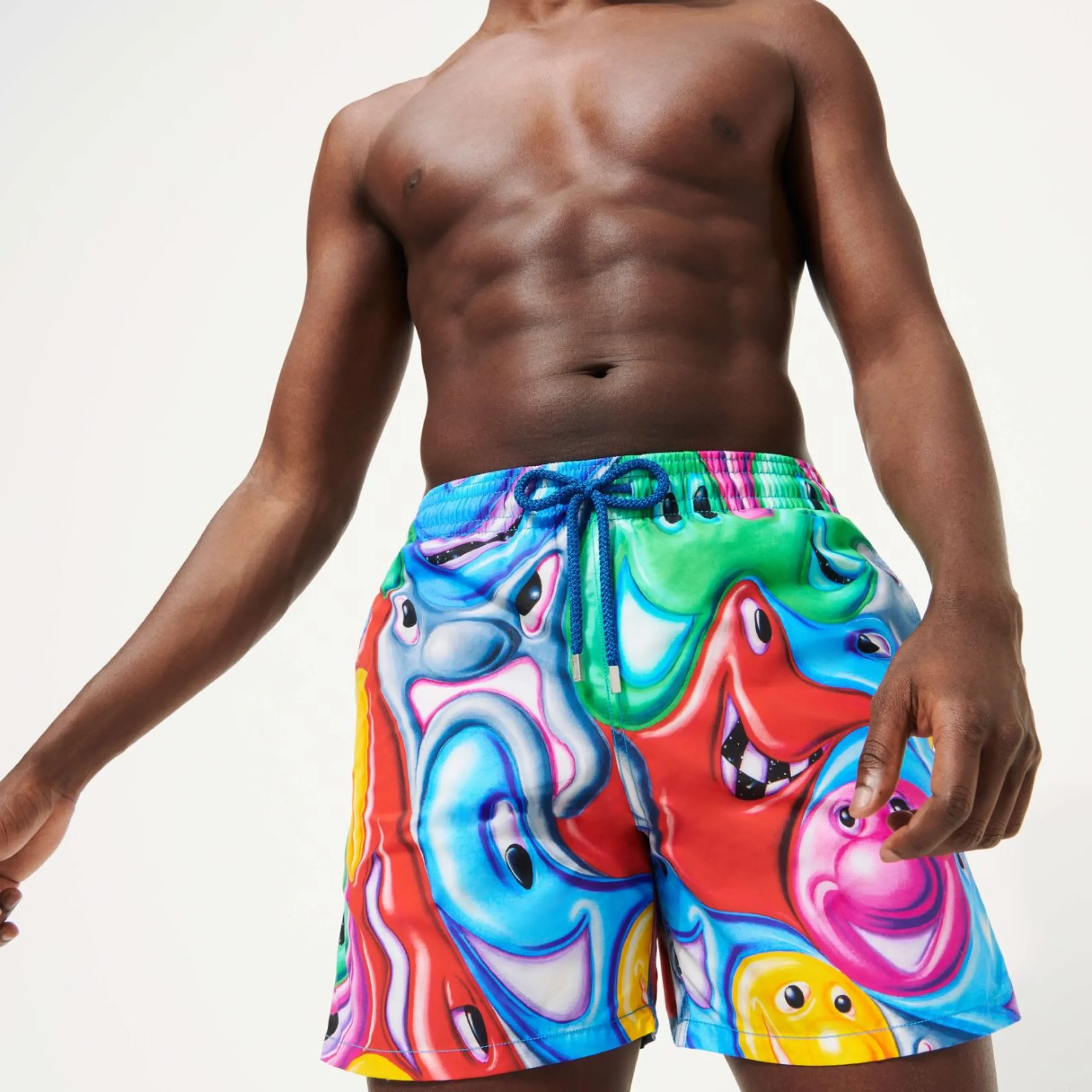 Homme Vilebrequin L'Iconique Moorea^Maillot De Bain Homme Faces In Places - X Kenny Scharf