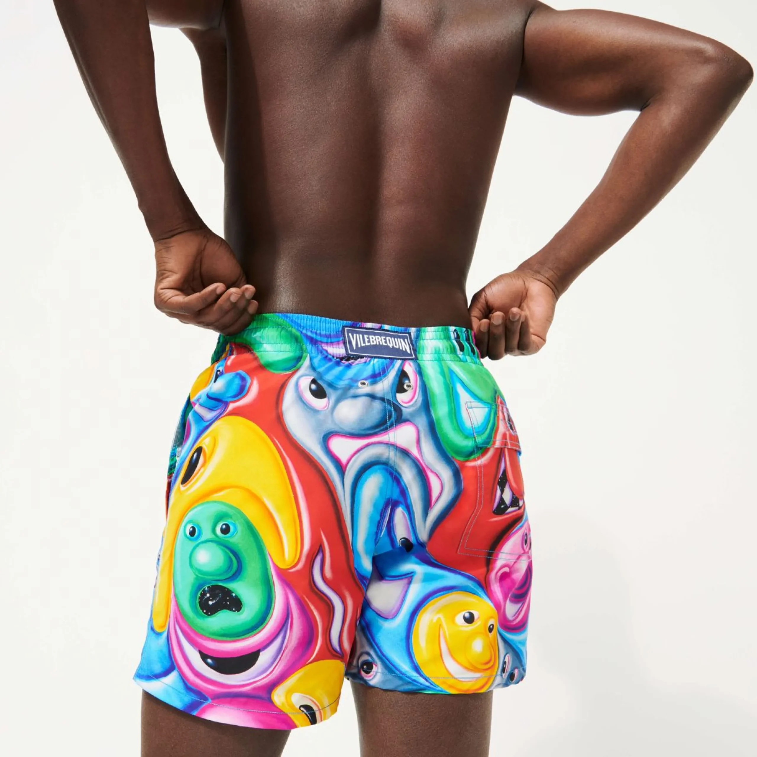 Homme Vilebrequin L'Iconique Moorea^Maillot De Bain Homme Faces In Places - X Kenny Scharf