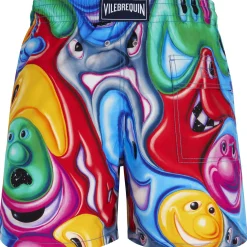 Homme Vilebrequin L'Iconique Moorea^Maillot De Bain Homme Faces In Places - X Kenny Scharf