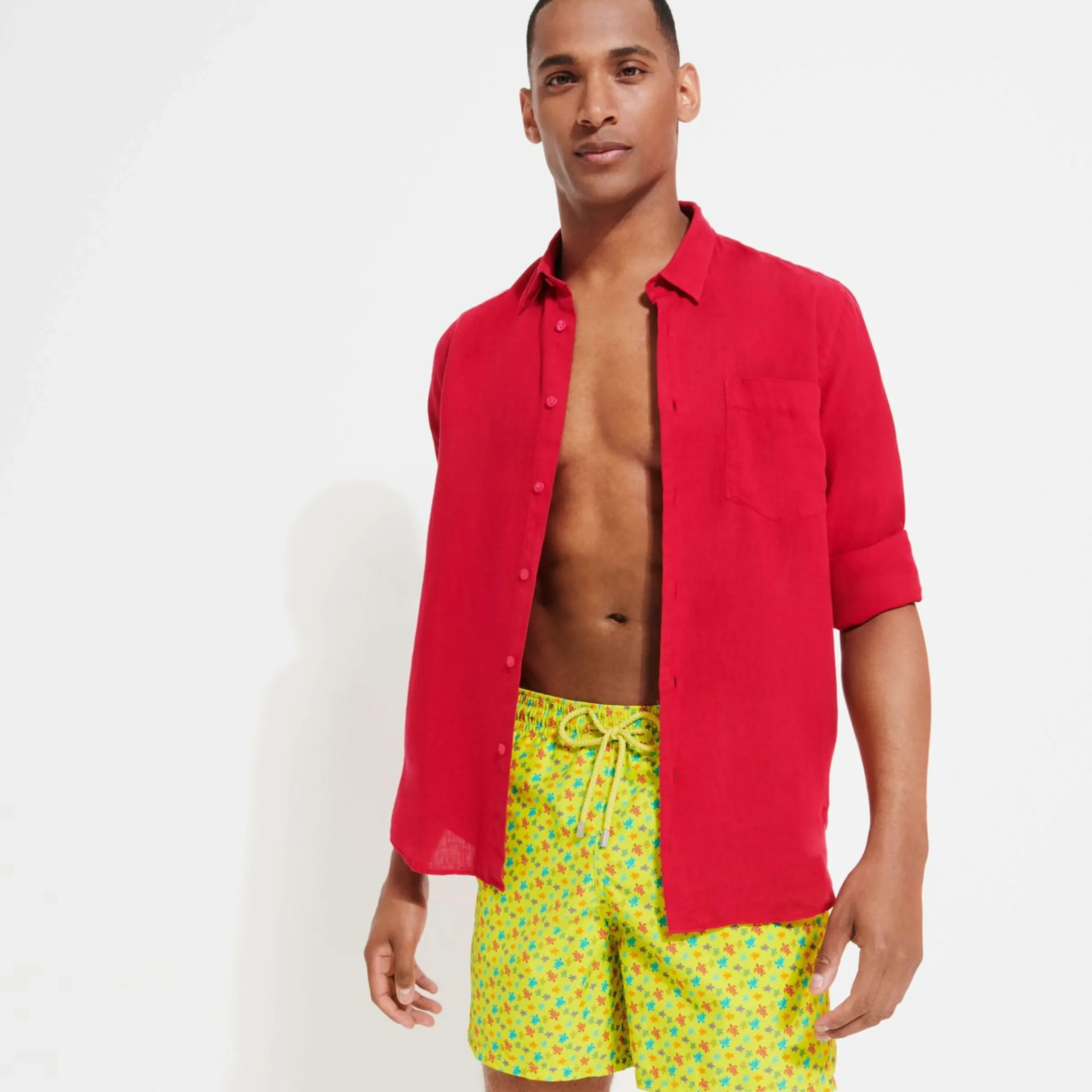Homme Vilebrequin L'Iconique Moorea^Maillot De Bain Homme Micro Tortues Rainbow