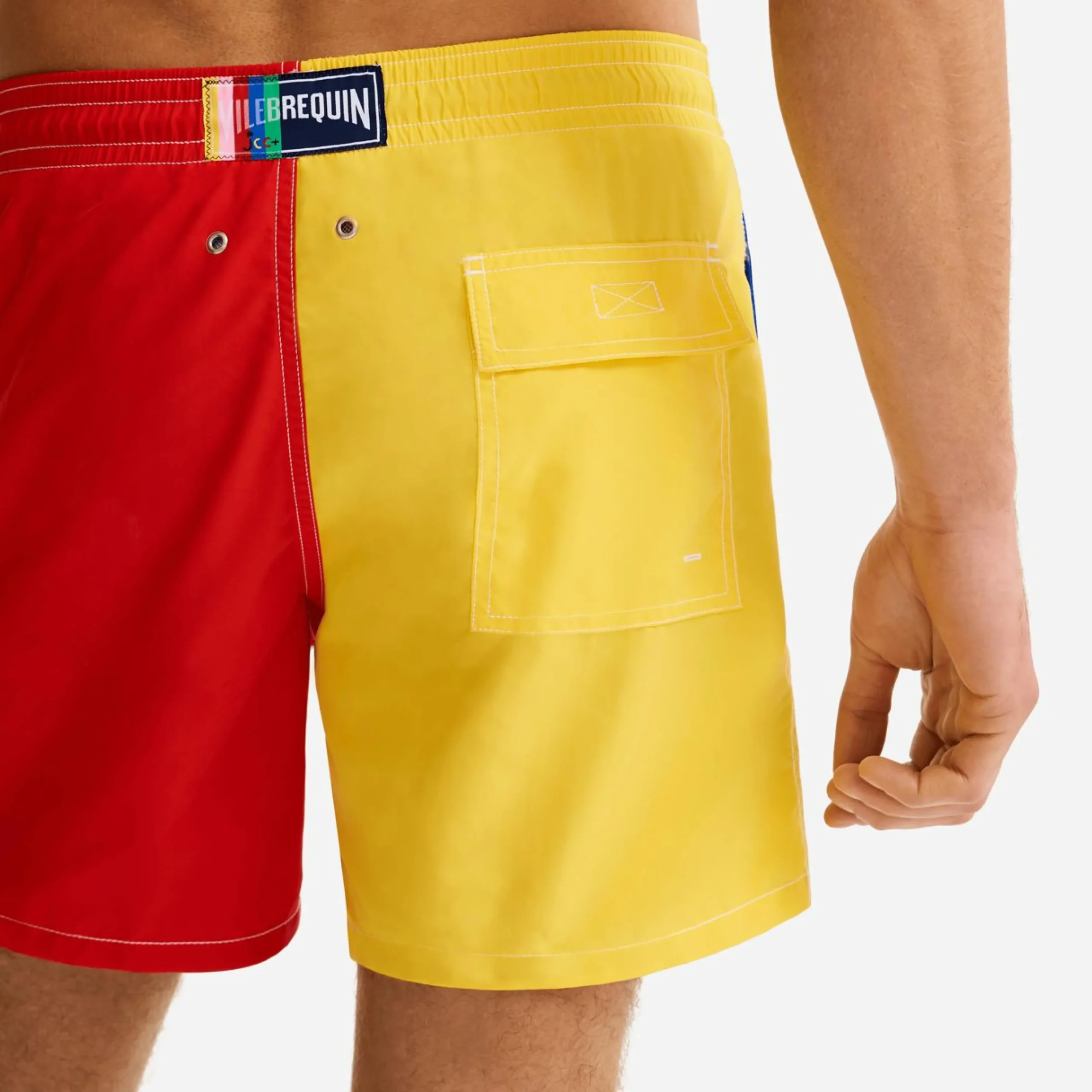 Homme Vilebrequin L'Iconique Moorea^Maillot De Bain Homme Multicolore Brodérie Placee Requin - X Jcc+ - Edition Limitee