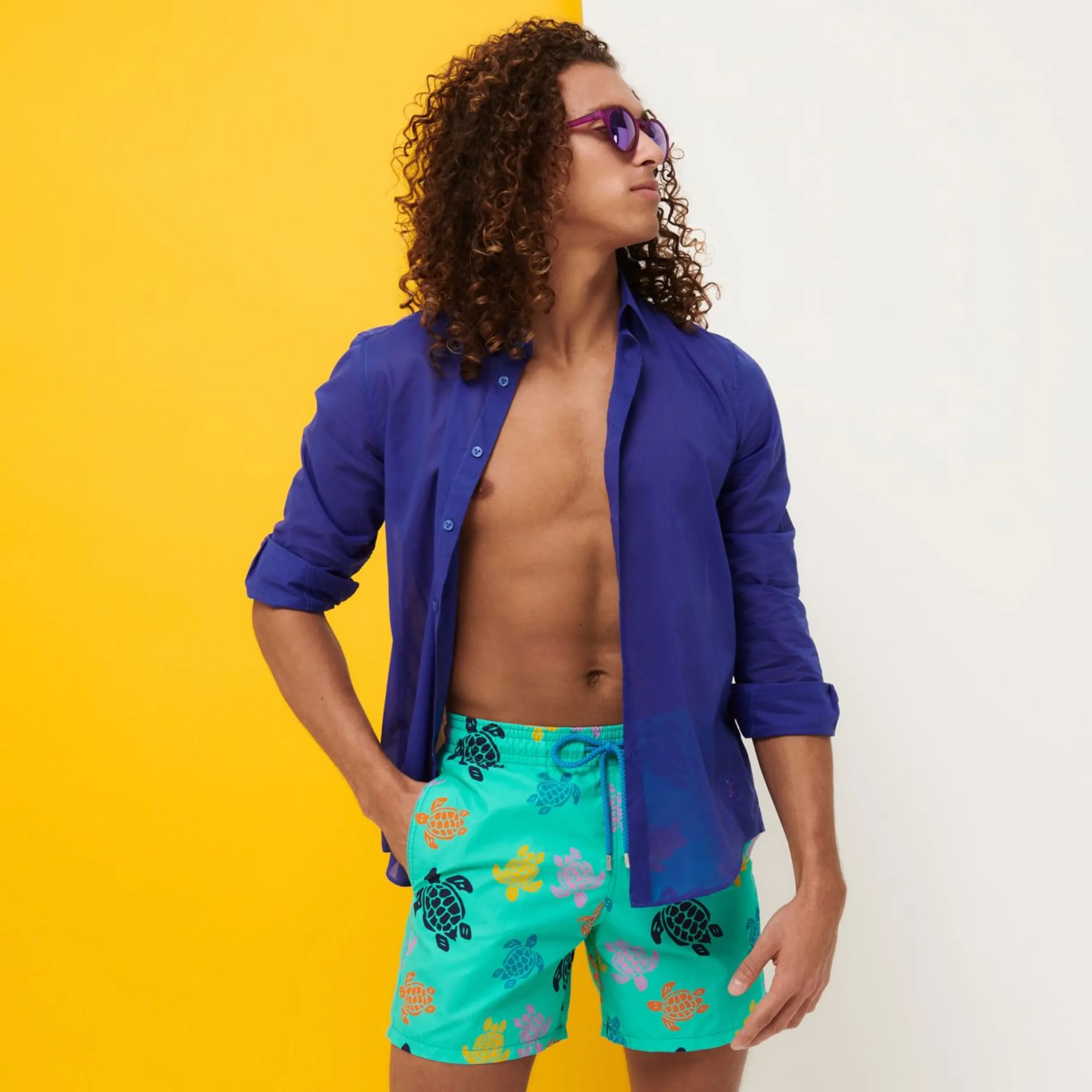 Homme Vilebrequin L'Iconique Moorea^Maillot De Bain Homme Ronde Des Tortues Multicolore