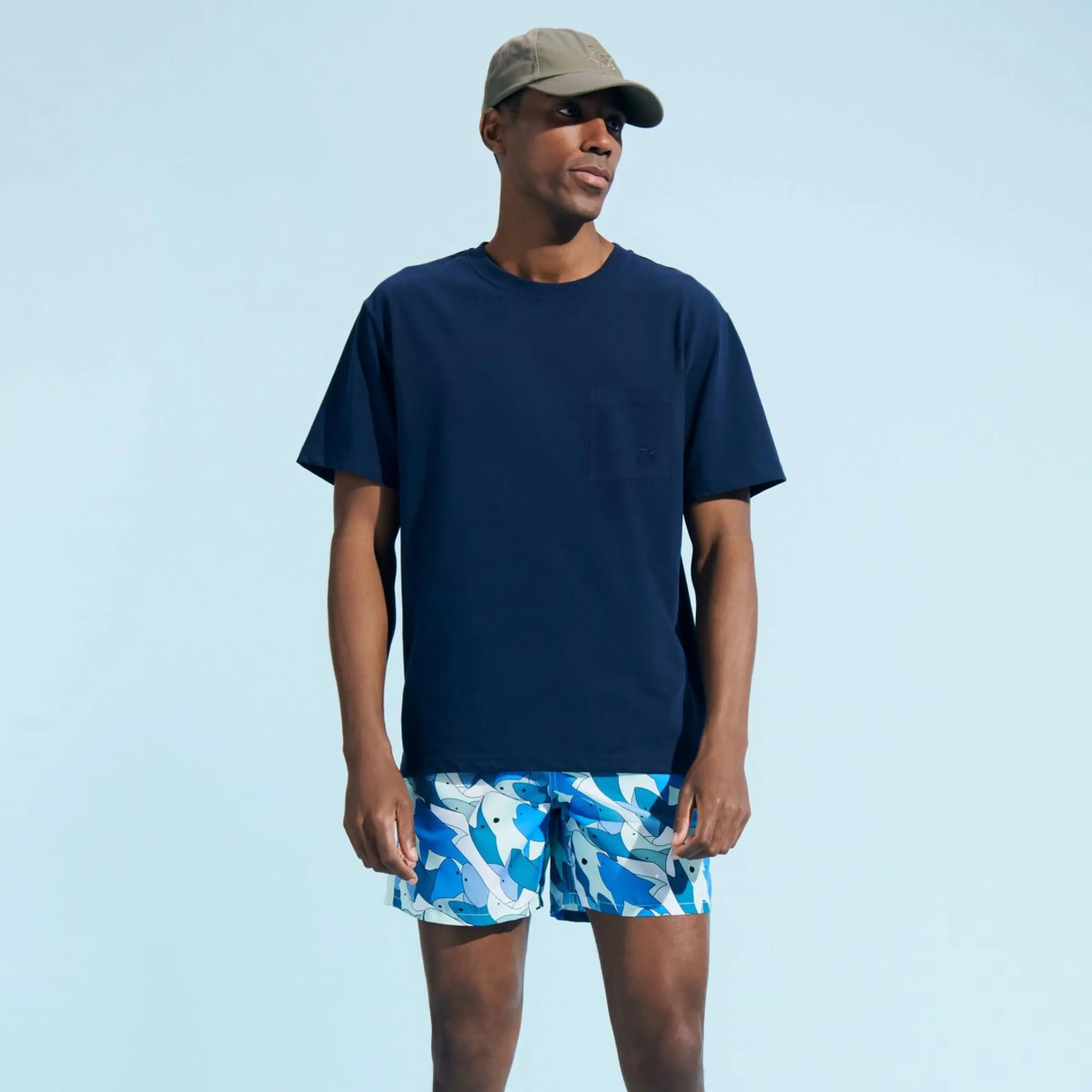 Homme Vilebrequin Le Père & Fils^Maillot De Bain Homme Sharks All Around