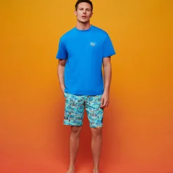 Homme Vilebrequin Le Long^Maillot De Bain Homme Stretch Palms & Surfs - X The Beach Boys