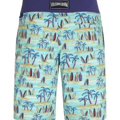 Homme Vilebrequin Le Long^Maillot De Bain Homme Stretch Palms & Surfs - X The Beach Boys