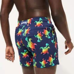 Homme Vilebrequin Le Stretch^Maillot De Bain Homme Stretch Tortues Rainbow Multicolor - X Kenny Scharf