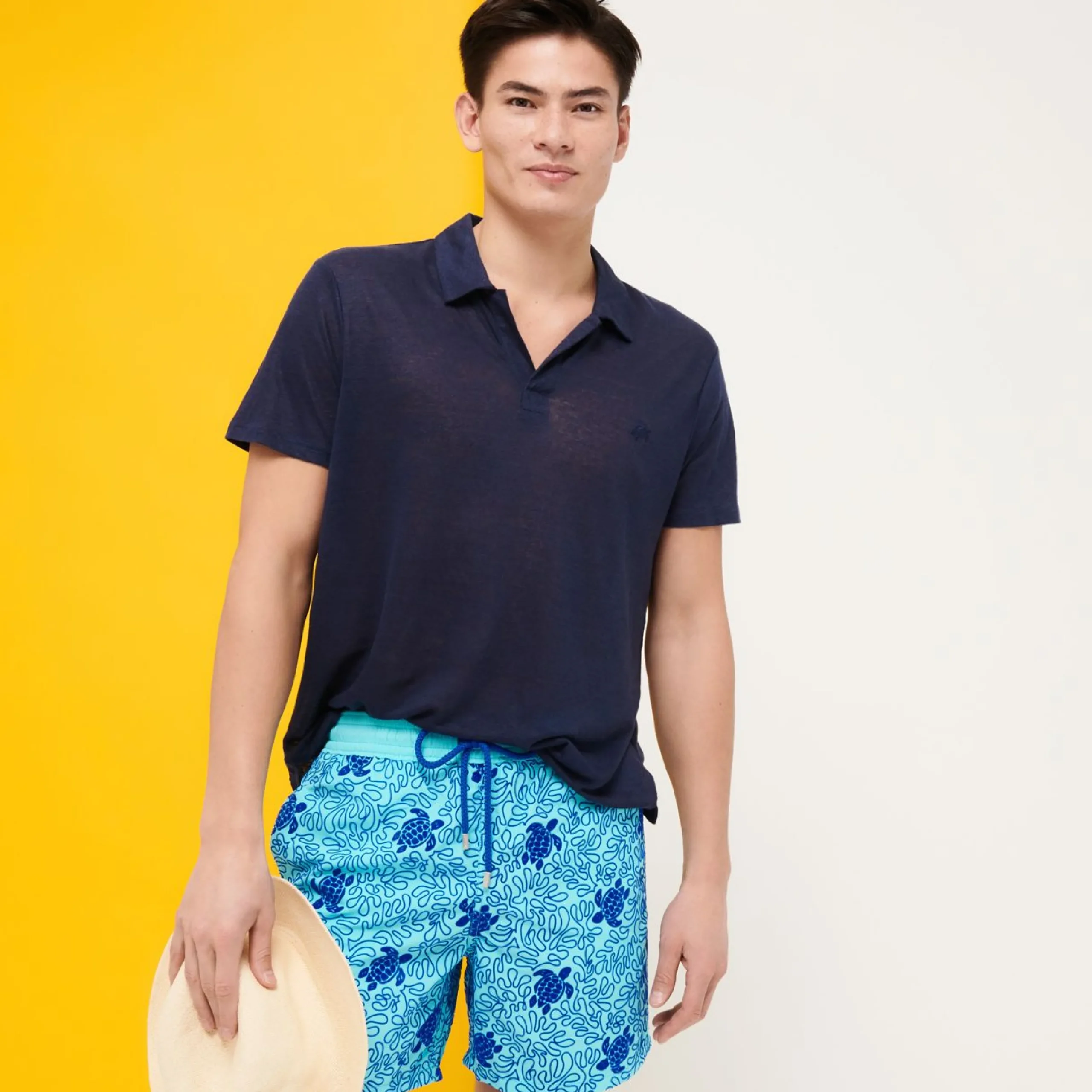 Homme Vilebrequin L'Iconique Moorea^Maillot De Bain Homme Turtles Splash Flocke