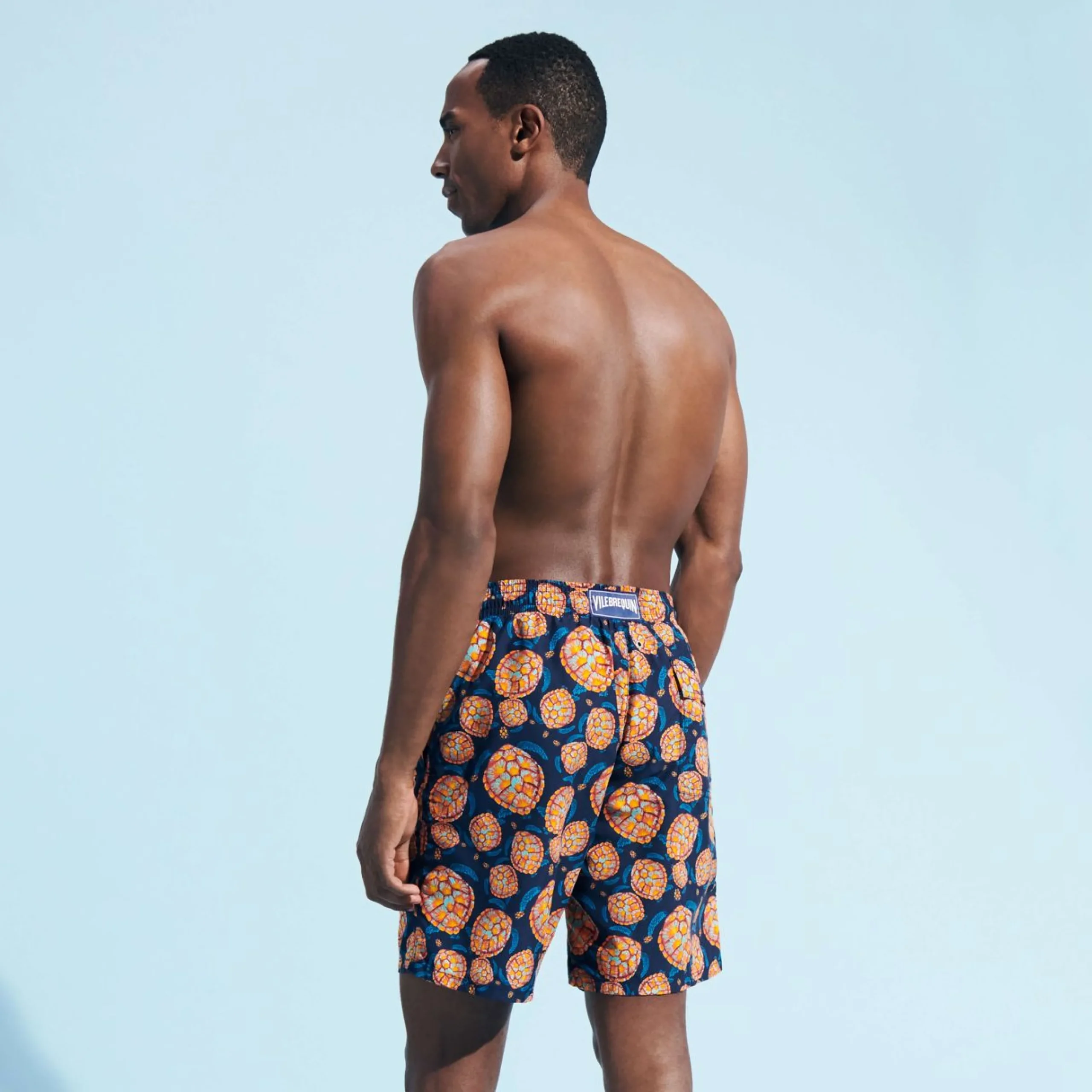 Homme Vilebrequin Le Père & Fils^Maillot De Bain Long Homme Carapaces