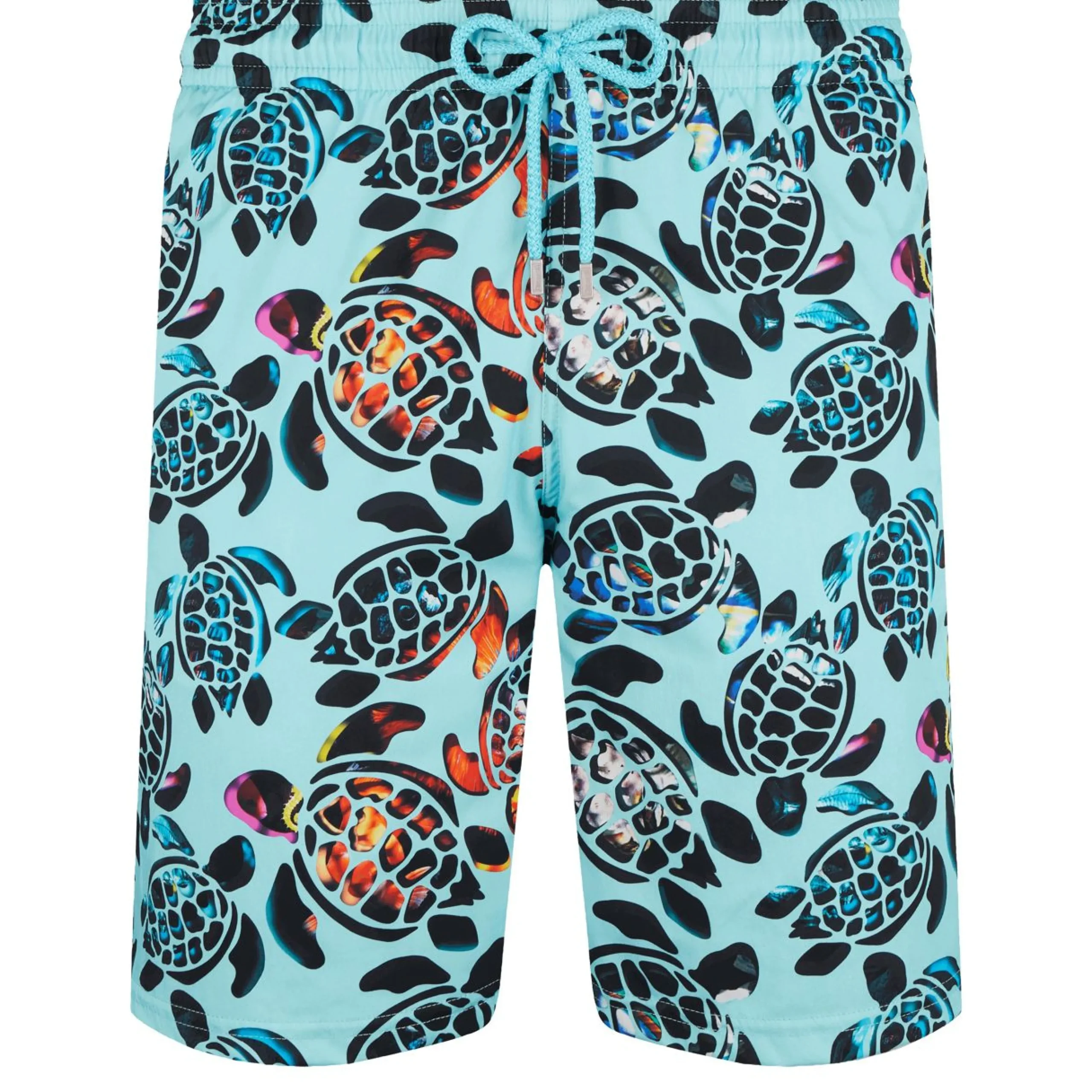 Homme Vilebrequin Le Long^Maillot De Bain Long Stretch Homme Screen Turtles