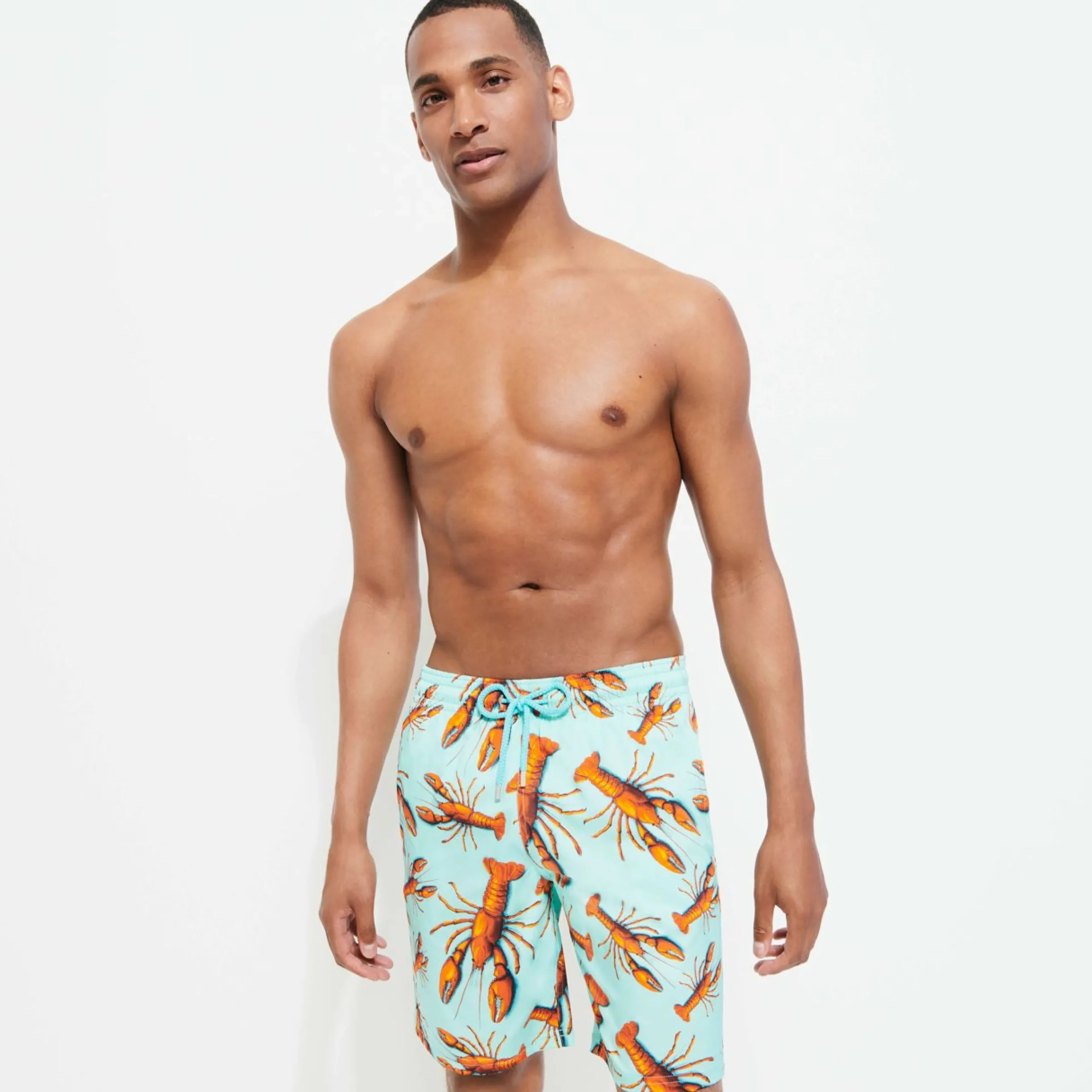 Homme Vilebrequin Le Long^Maillot De Bain Long Stretch Homme Lobster