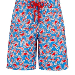 Homme Vilebrequin Le Père & Fils^Maillot De Bain Long Ultra-Leger Et Pliable Homme Crabs & Shrimps