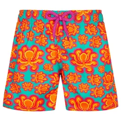 Garçon Vilebrequin Le Stretch^Maillot De Bain Stretch Garçon Poulpes Neon