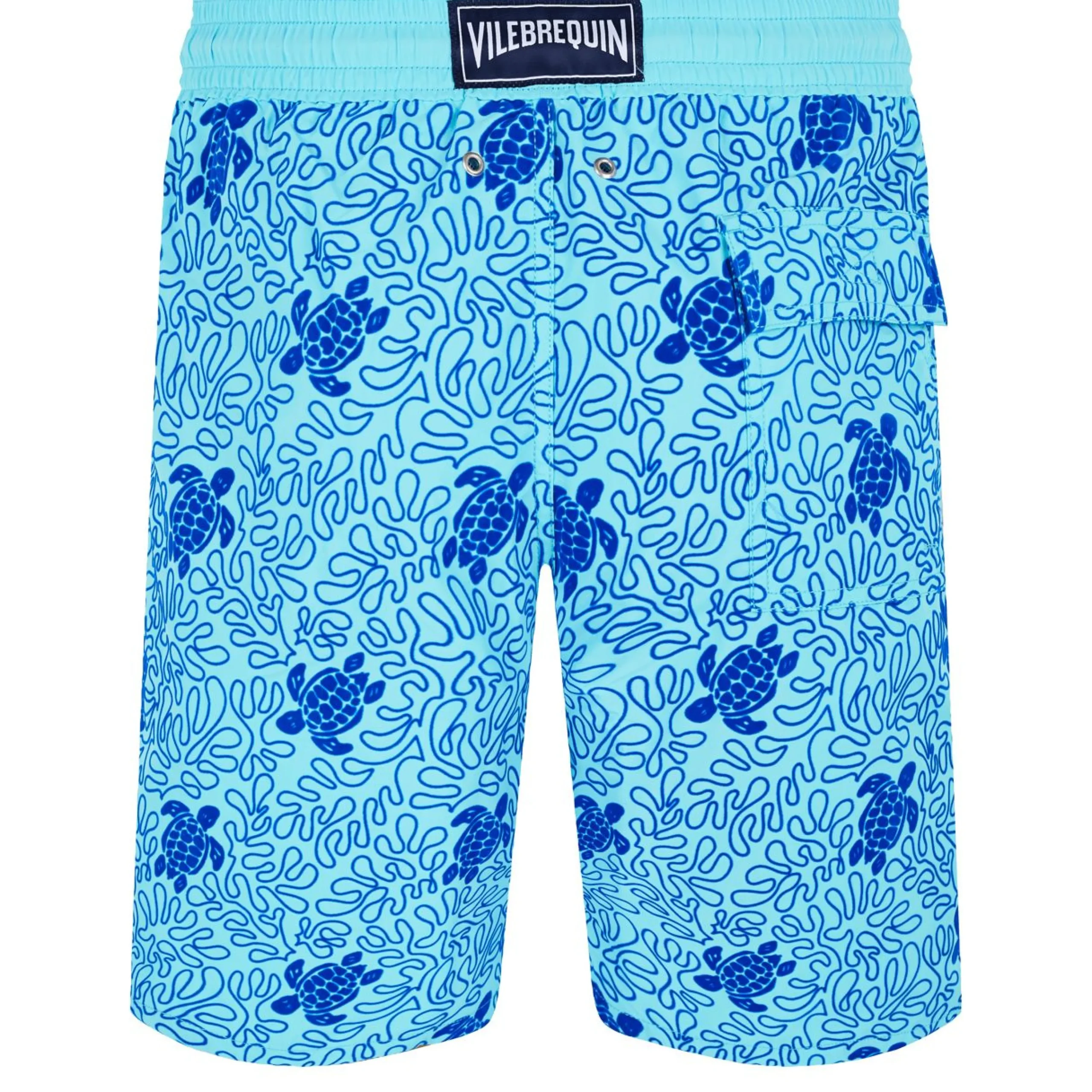 Homme Vilebrequin Le Long^Maillot De Bain Stretch Homme Long Turtles Splash Flocke
