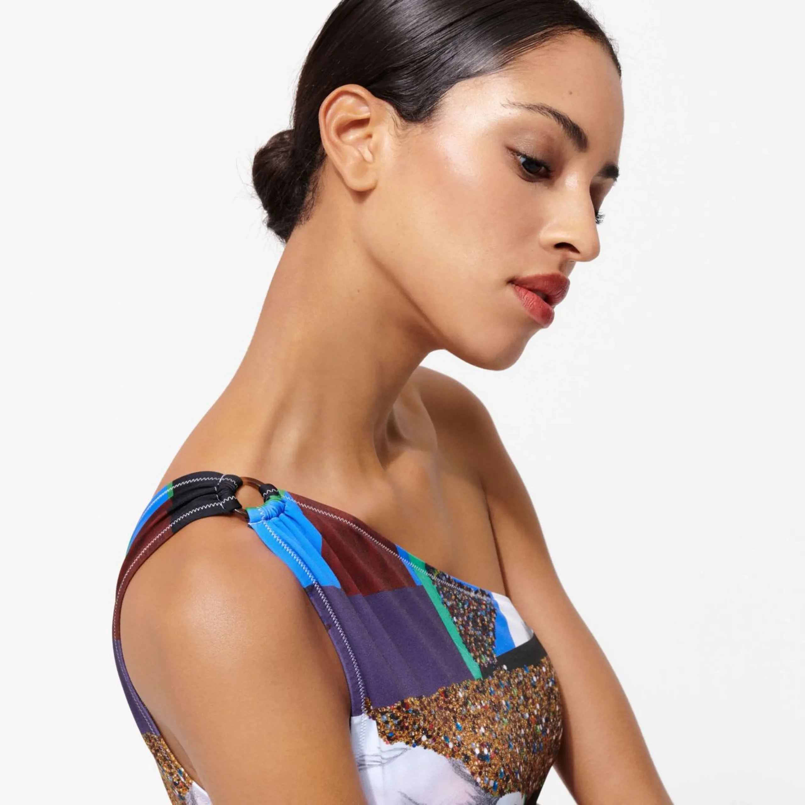 Femme Vilebrequin Une Pièce^Maillot De Bain Une Pièce Assymetrique Femme Seduction - X Deux Femmes Noires