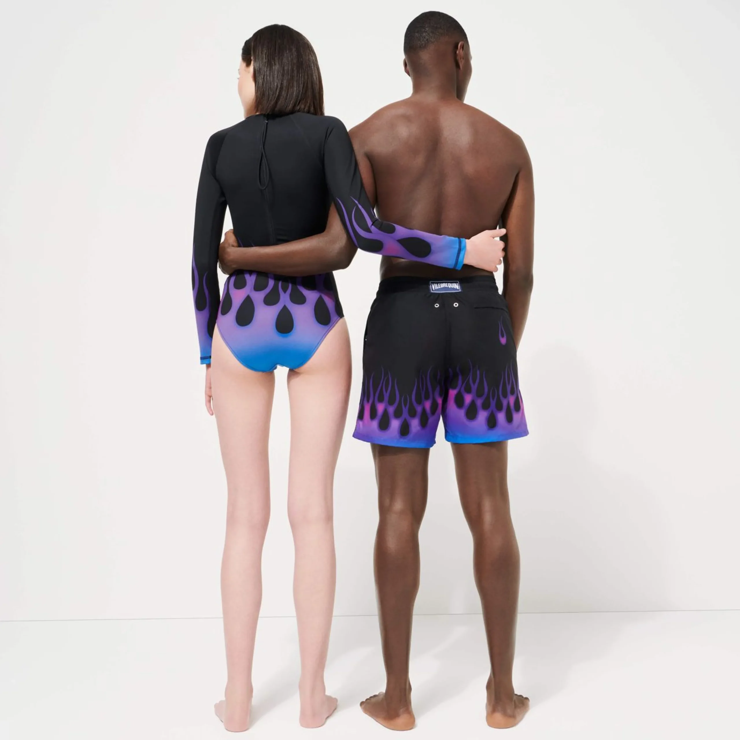 Femme Vilebrequin T-Shirts Anti Uv^Maillot De Bain Une Pièce Manches Longue Anti Uv Femme Hot Rod 360° - X Sylvie Fleury