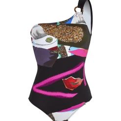 Femme Vilebrequin Une Pièce^Maillot De Bain Une Pièce Assymetrique Femme Passion - X Deux Femmes Noires