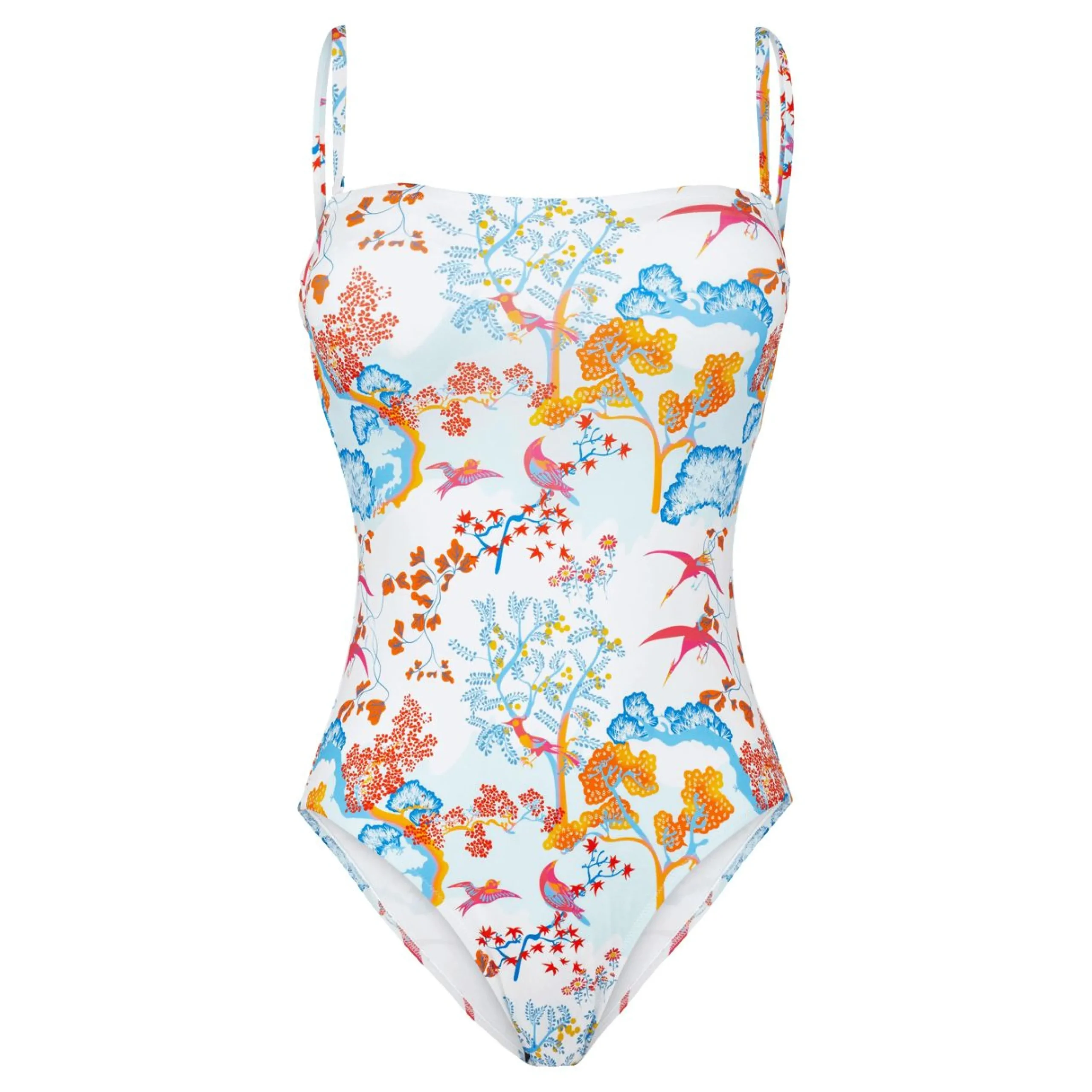 Femme Vilebrequin Une Pièce^Maillot De Bain Une Pièce Bustier Femme Peaceful Trees