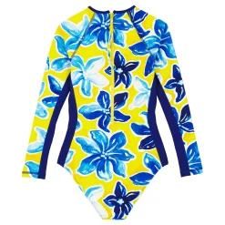 Femme Vilebrequin T-Shirts Anti Uv^Maillot De Bain Une Pièce Manches Longues Anti-Uv Femme Raiatea