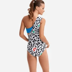 Femme Vilebrequin Une Pièce^Maillot De Bain Une Pièce Asymetrique Leopard Femme Bandeau - X Jcc+ - Edition Limitee