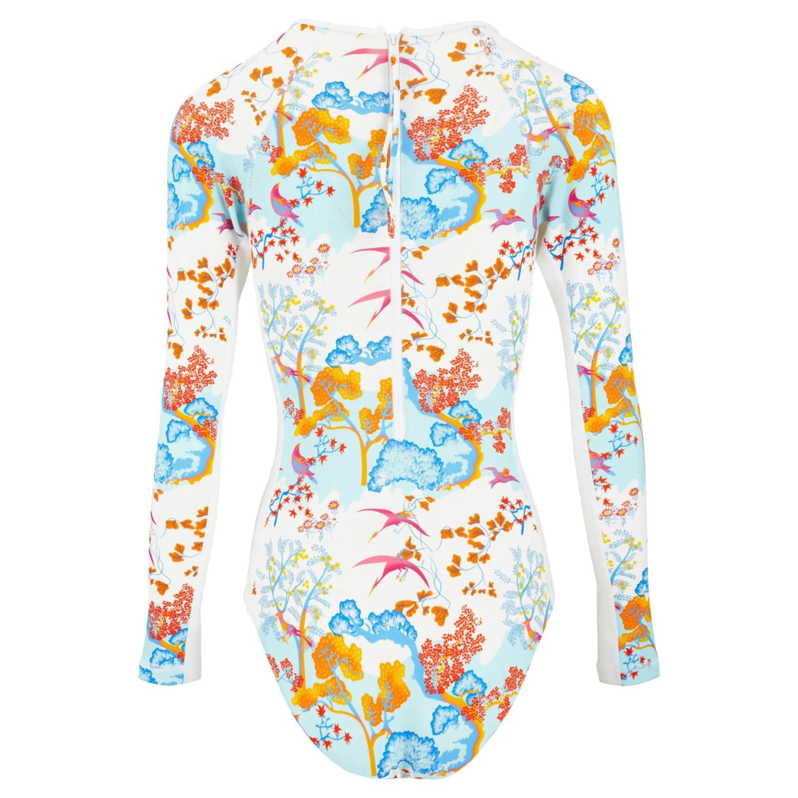 Femme Vilebrequin T-Shirts Anti Uv^Maillot De Bain Une Piècemanches Longues Anti-Uv Femme Peaceful Trees