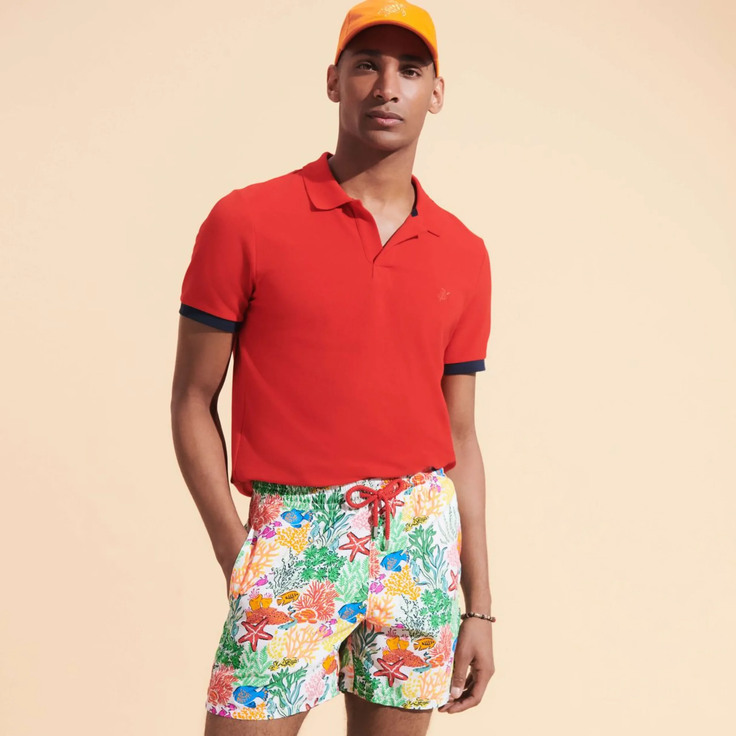Homme Vilebrequin L'Iconique Moorea^Men Swim Trunks Fond Marins Multicolores
