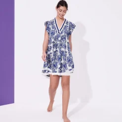 Femme Vilebrequin Robes^Mini Robe Femme Hidden Fishes- X Poupette St Barth