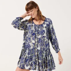 Femme Vilebrequin Robes^Mini Robe Femme Hidden Fishes- X Poupette St Barth