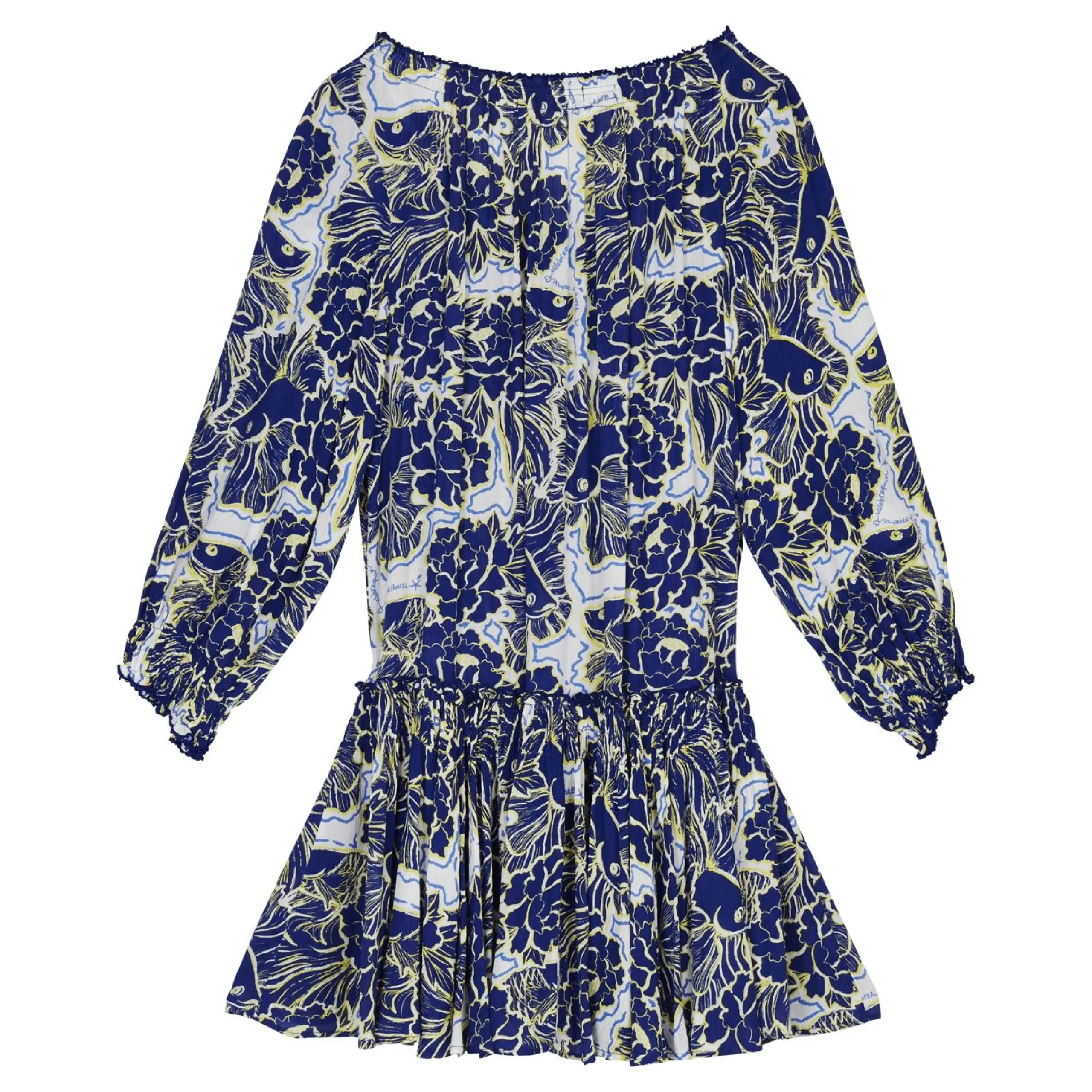 Femme Vilebrequin Robes^Mini Robe Femme Hidden Fishes- X Poupette St Barth