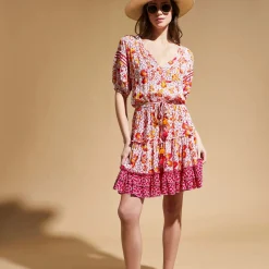 Femme Vilebrequin Robes^Mini Robe Femme Iris Lace- X Poupette St Barth