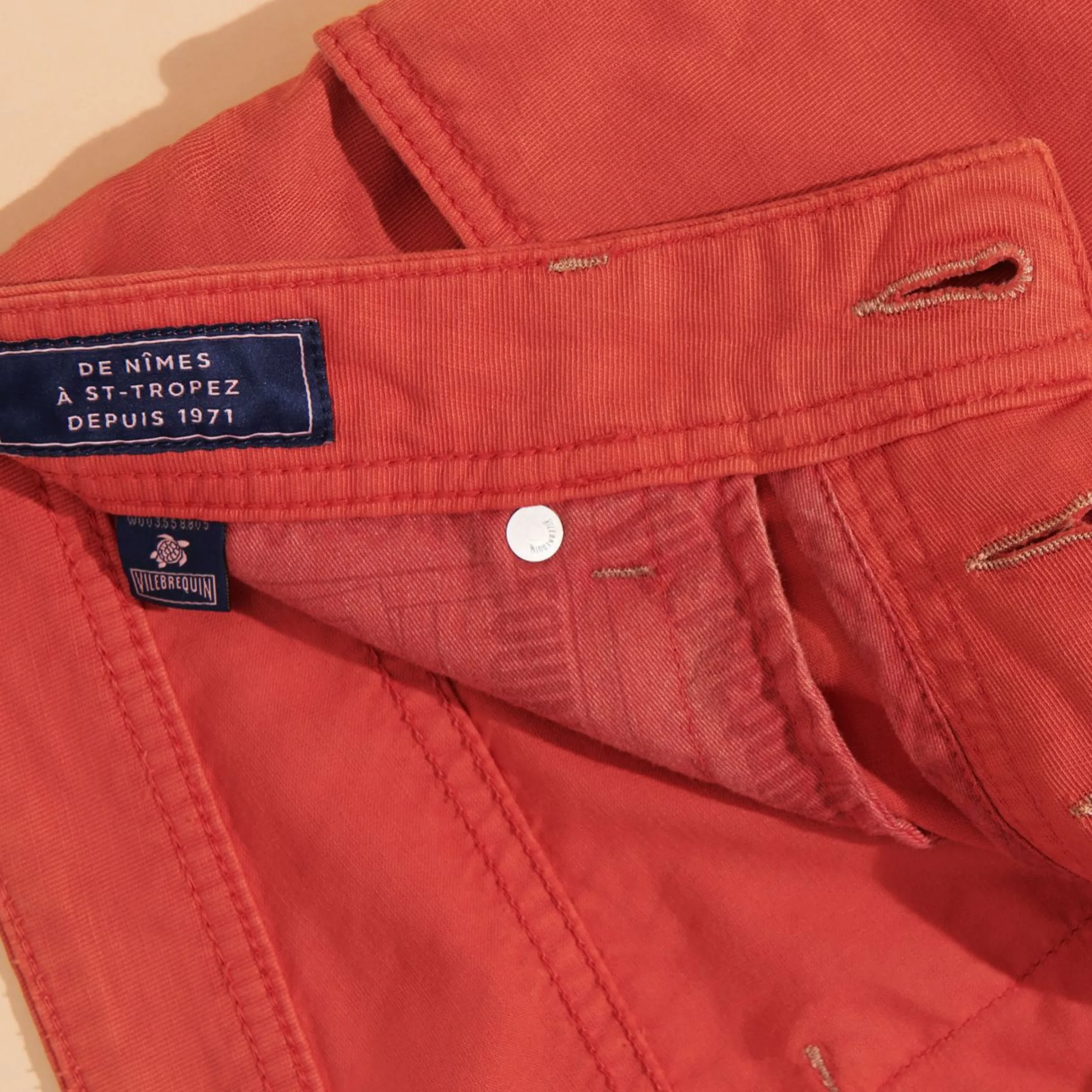 Homme Vilebrequin Pantalons^Pantalon 5 Poches En Lin Et Coton Homme Uni