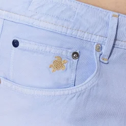 Homme Vilebrequin Pantalons^Pantalon 5 Poches En Lin Et Coton Homme Uni