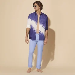 Homme Vilebrequin Pantalons^Pantalon 5 Poches En Lin Et Coton Homme Uni