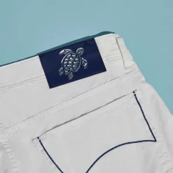 Homme Vilebrequin Pantalons^Pantalon En Gabardine 5 Poches Homme Imprime Micro Turtles Corrosion
