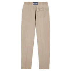 Homme Vilebrequin Pantalons^Pantalon En Lin Homme Uni Coloration Minerale Naturelle