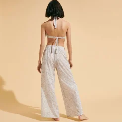 Femme Vilebrequin Pantalons^Pantalon En Voile De Coton Femme Dentelles