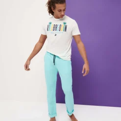 Homme Vilebrequin Pantalons^Pantalon Homme Coton Et Lin Uni