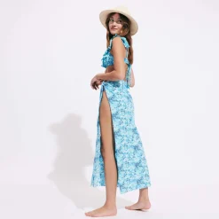 Femme Vilebrequin Serviettes De Plage Et Pareos^Pareo En Voile De Coton Flowers Tie & Dye