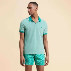 Homme Vilebrequin Polos^Polo En Coton Organique Changeant Homme Uni