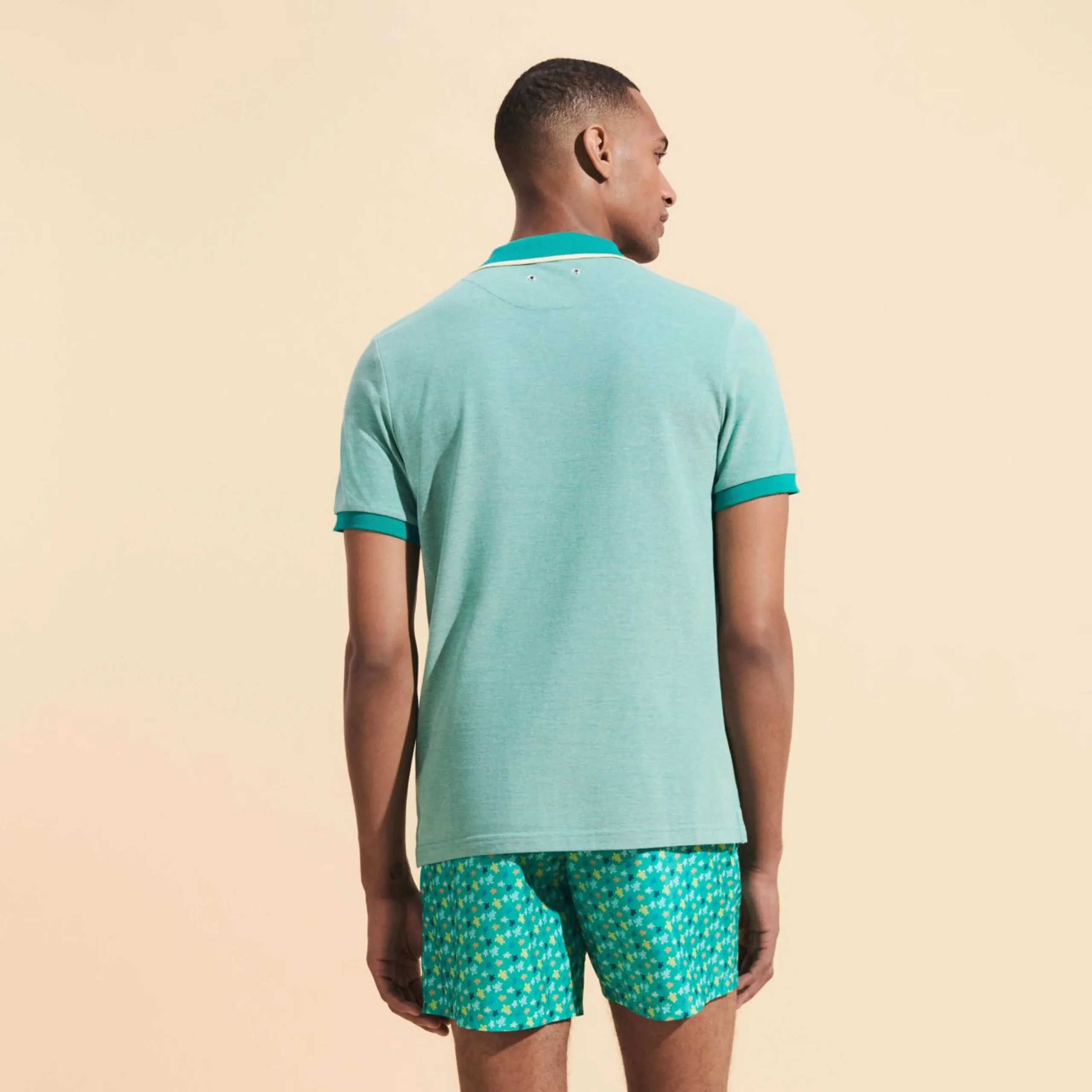 Homme Vilebrequin Polos^Polo En Coton Organique Changeant Homme Uni
