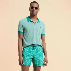 Homme Vilebrequin Polos^Polo En Coton Organique Changeant Homme Uni