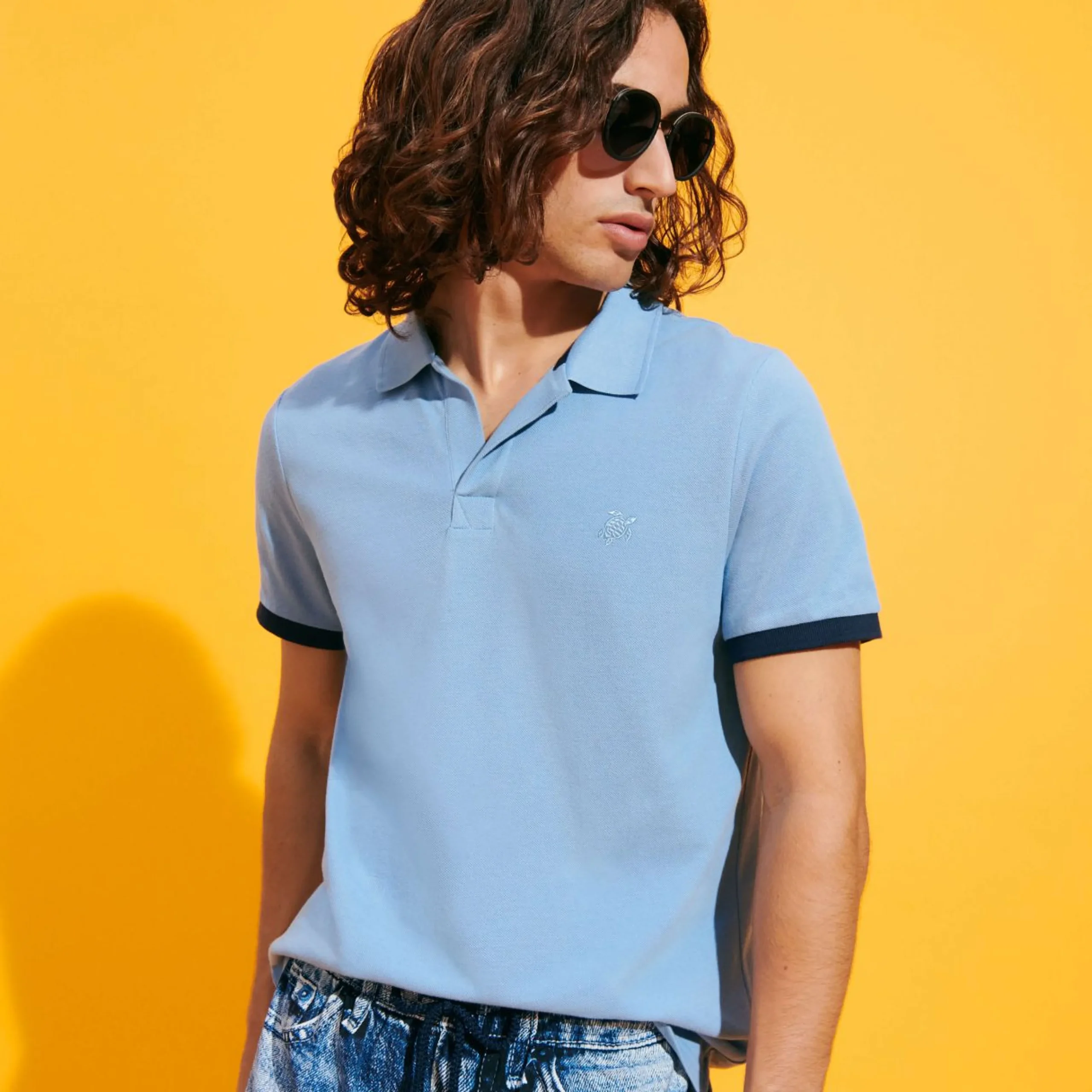 Homme Vilebrequin Polos^Polo En Coton Organique Homme Uni