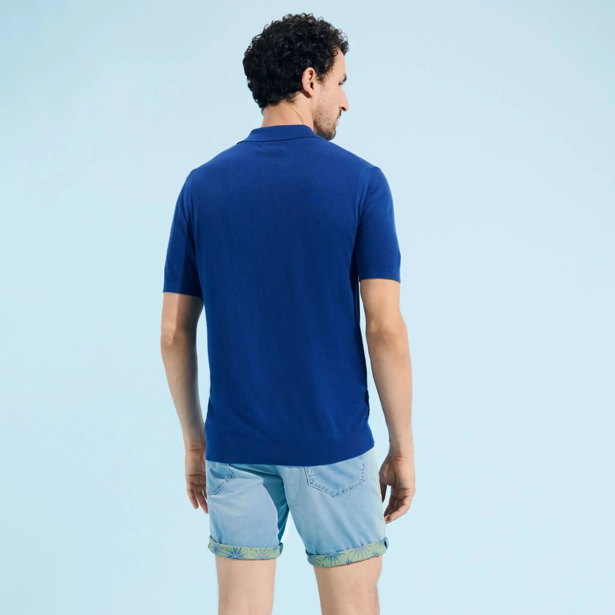 Homme Vilebrequin Polos^Polo En Coton Tricote Homme Uni