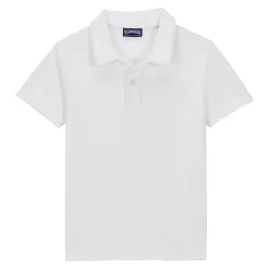 Garçon Vilebrequin Polos^Polo En Eponge Garçon Uni
