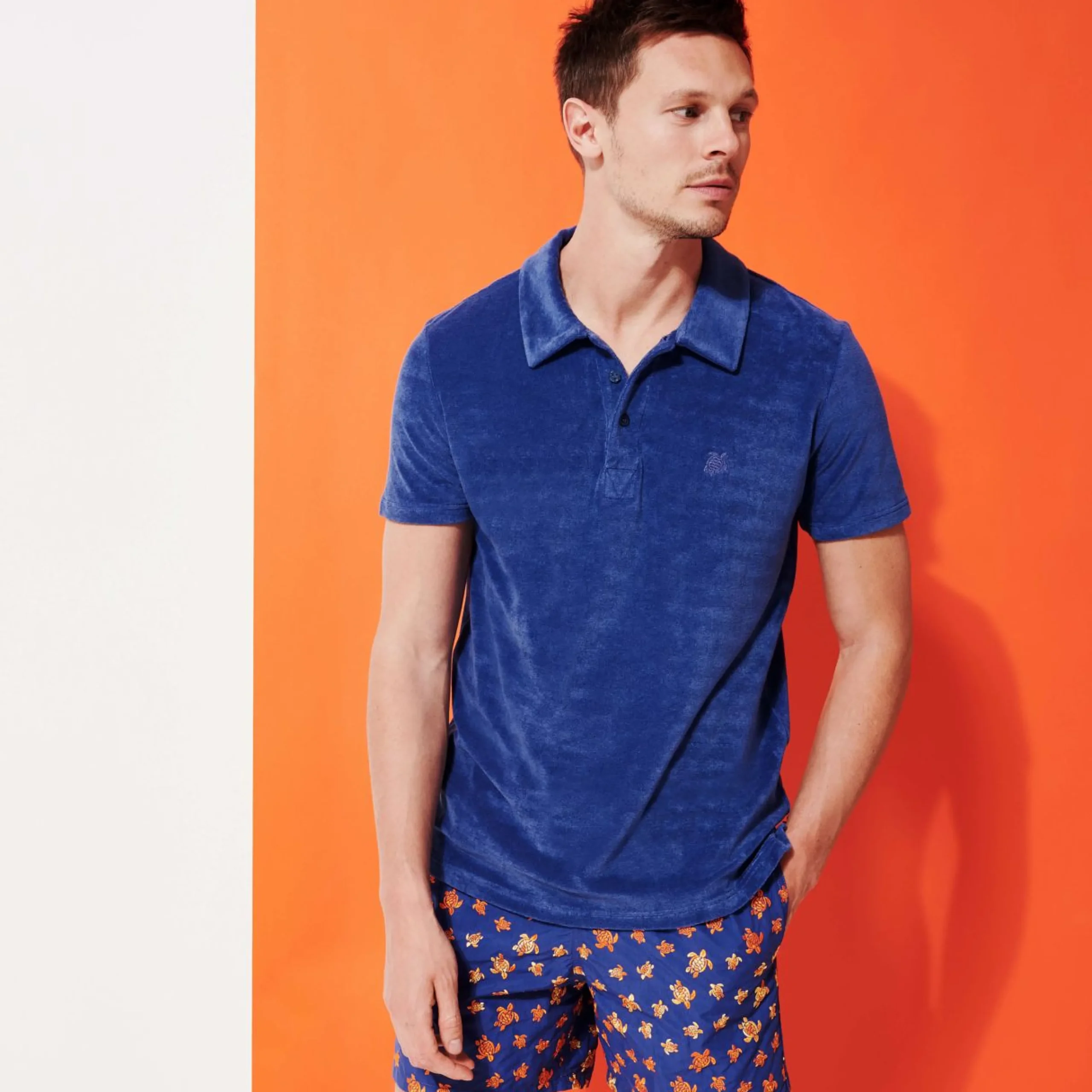 Homme Vilebrequin Polos^Polo En Eponge Homme Uni