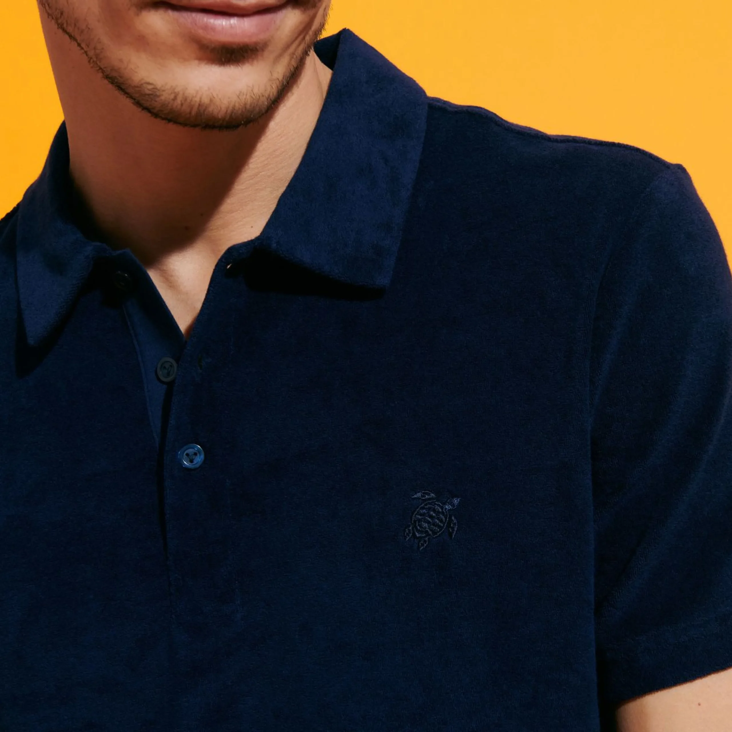 Homme Vilebrequin Polos^Polo En Eponge Homme Uni