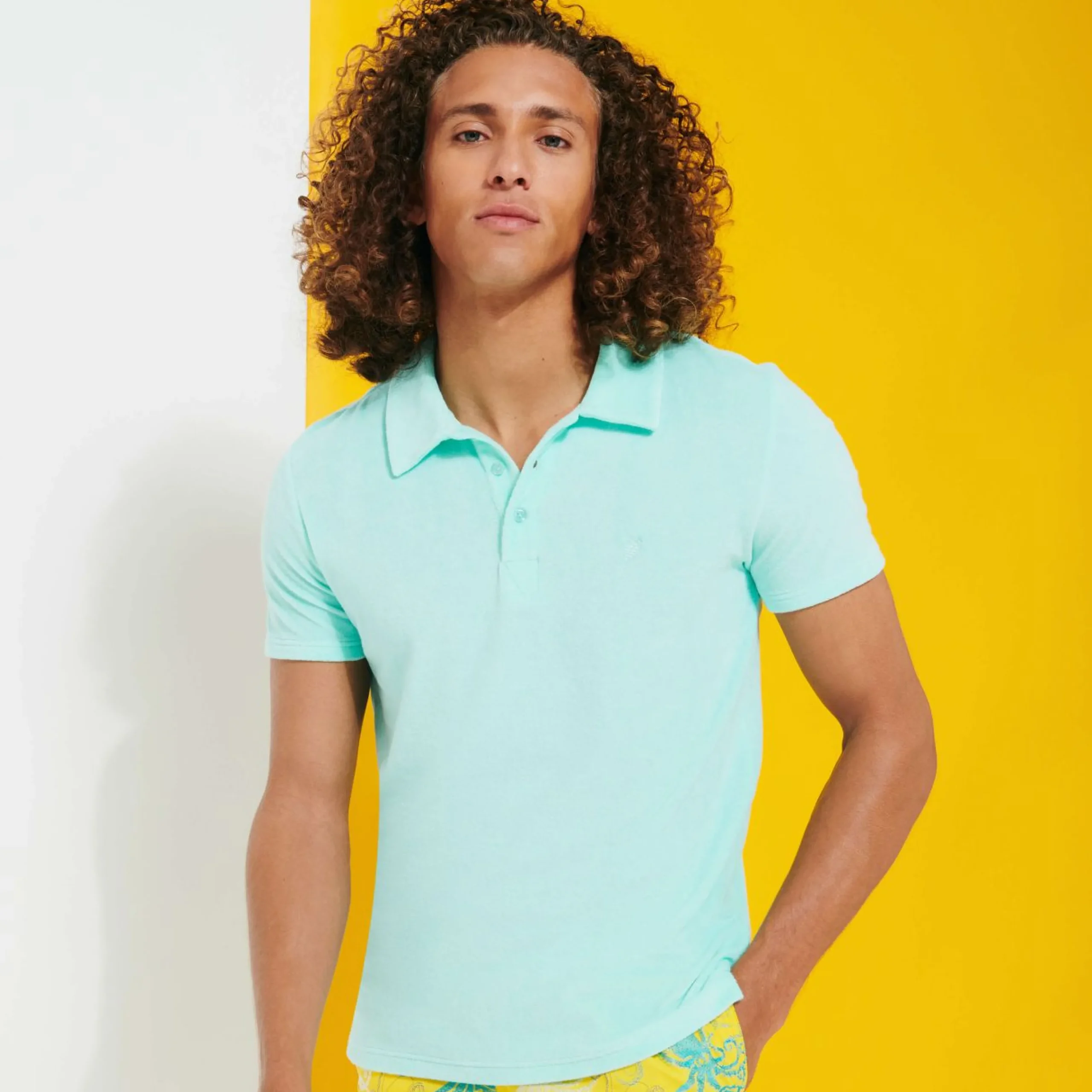 Homme Vilebrequin Polos^Polo En Eponge Homme Uni