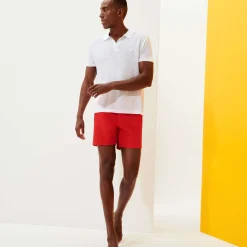 Homme Vilebrequin Polos^Polo En Jersey De Lin Homme Uni