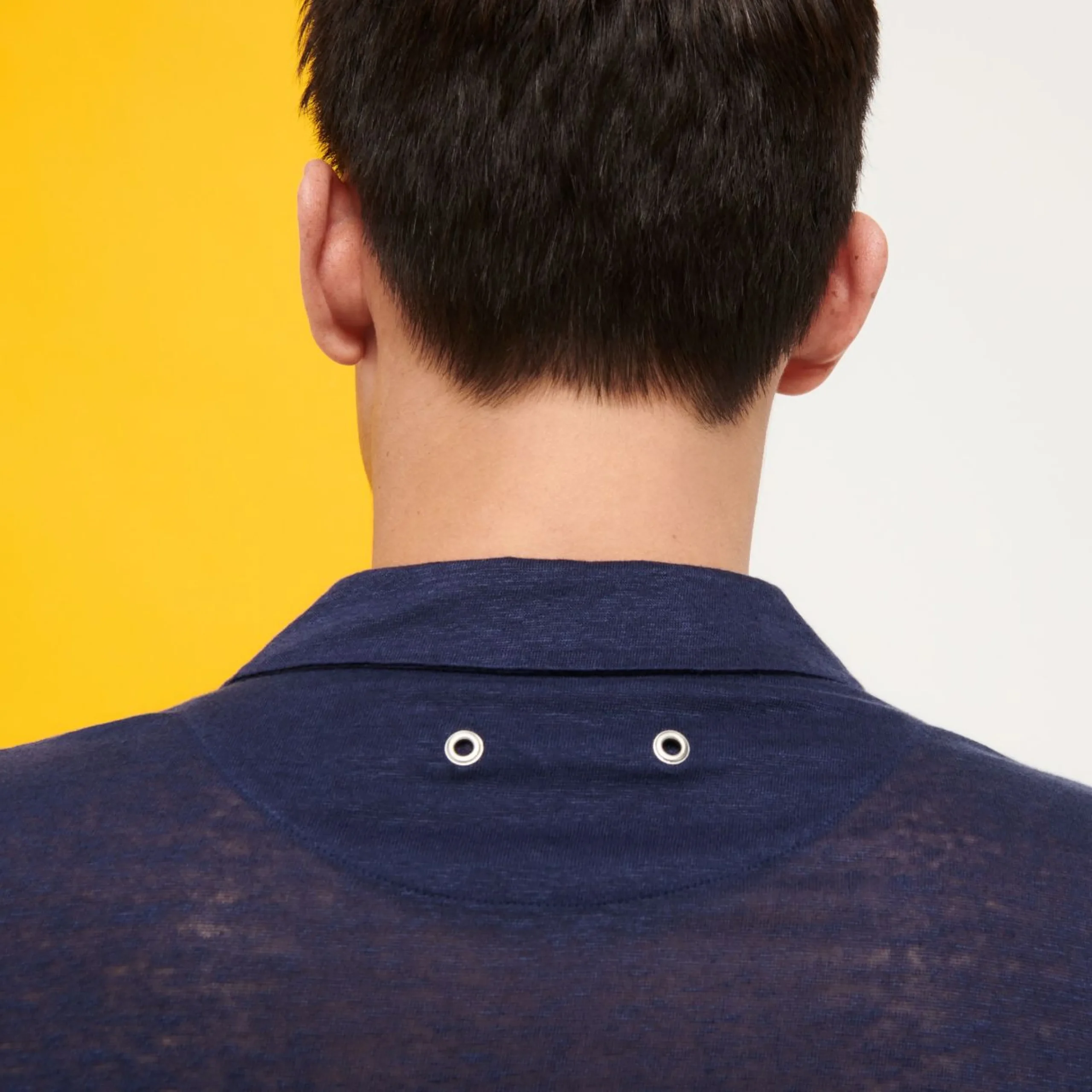Homme Vilebrequin Polos^Polo En Jersey De Lin Homme Uni