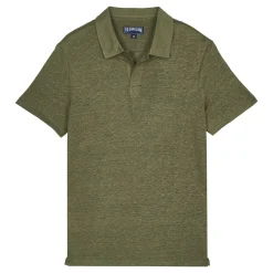 Homme Vilebrequin Polos^Polo En Jersey De Lin Homme Uni