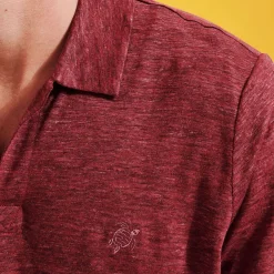 Homme Vilebrequin Polos^Polo En Jersey De Lin Homme Uni